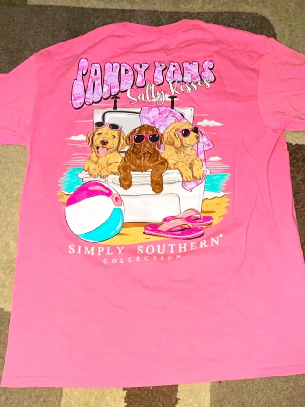 Simply Southern Pink Beach Pups Coverup
